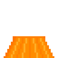 Orange Hanbok Skirt