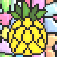 Stained Glass Pineapple