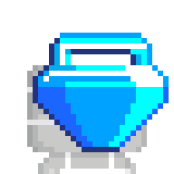 Blue Gem Lock Mask