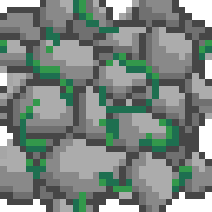 Mossy Cobblestone Block