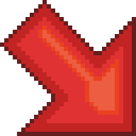 Big Old Diagonal Down Arrow