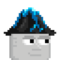 Blue Volcanic Hat