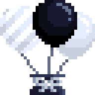 Black and White Balloons