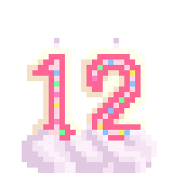 12th Anniversary Block