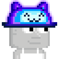 Neon Kitty Cat Hat