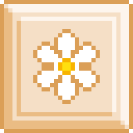 Pastel Orange Flower Block