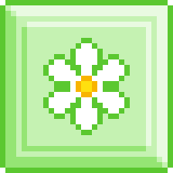 Pastel Green Flower Block