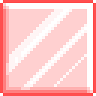 Red Glass Block