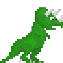 Green Pet Tricerus Rex