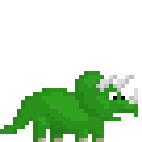 Green Pet Triceratops