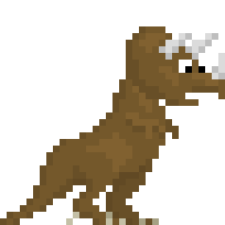 Brown Pet Tricerus Rex