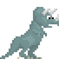Grey Pet Tricerus Rex