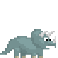 Grey Pet Triceratops