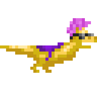 Golden Riding Raptor