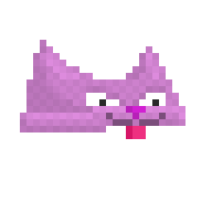 Pink Cat As A Hat