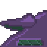 Starship Hull - EXT Top Roof Corner (L) (PURPLE)