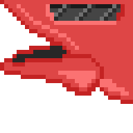 Starship Hull - EXT Bottom Wall Corner (L) (RED)