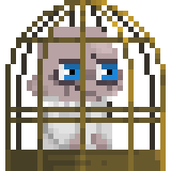 Creepy Caged Doll